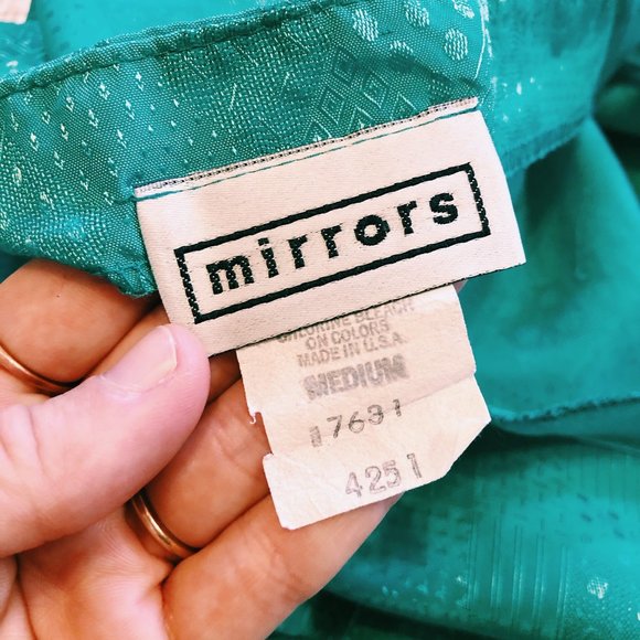 Vintage Mirrors Sea Foam Green Tank - Picture 8 of 8